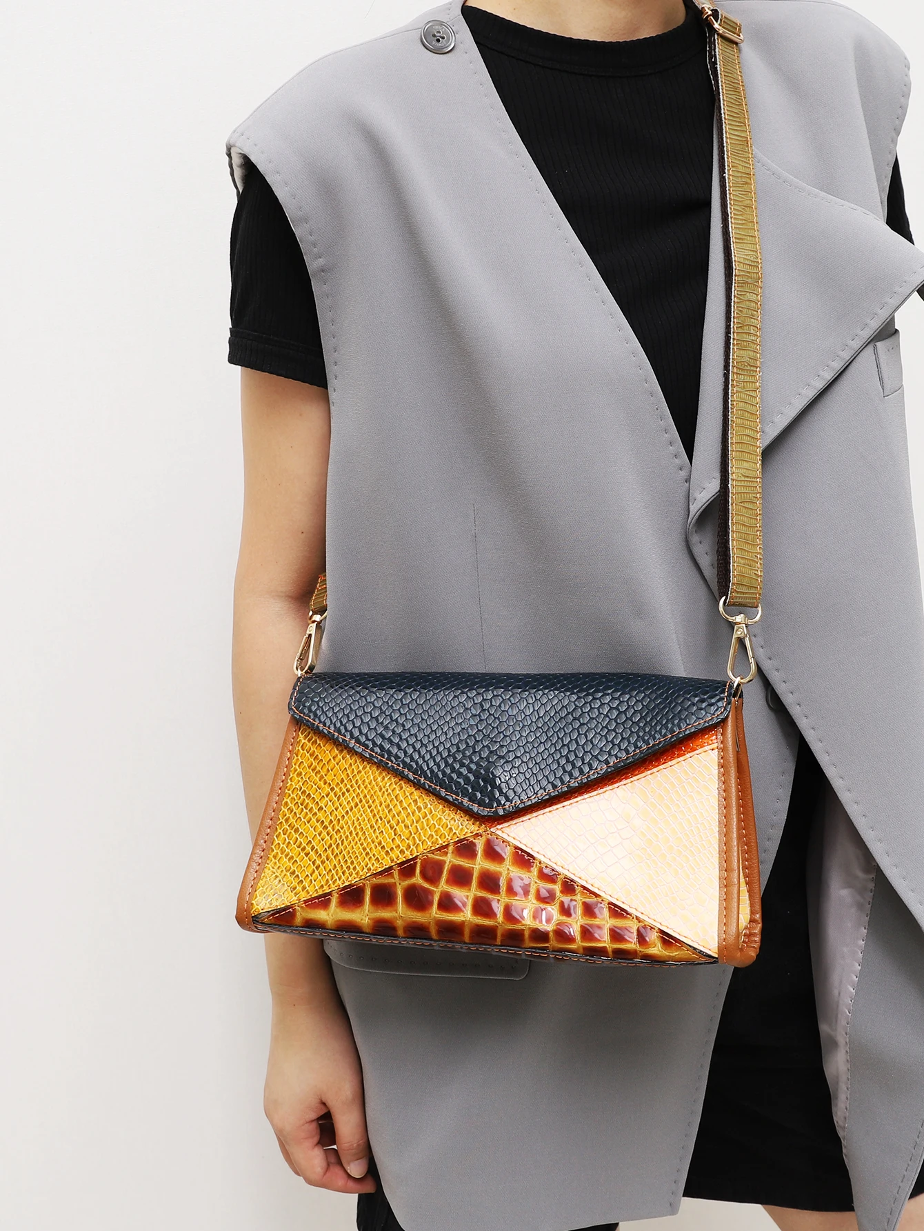 SC винтажная сумка через плечо из натуральной кожи для женщин случайный цвет