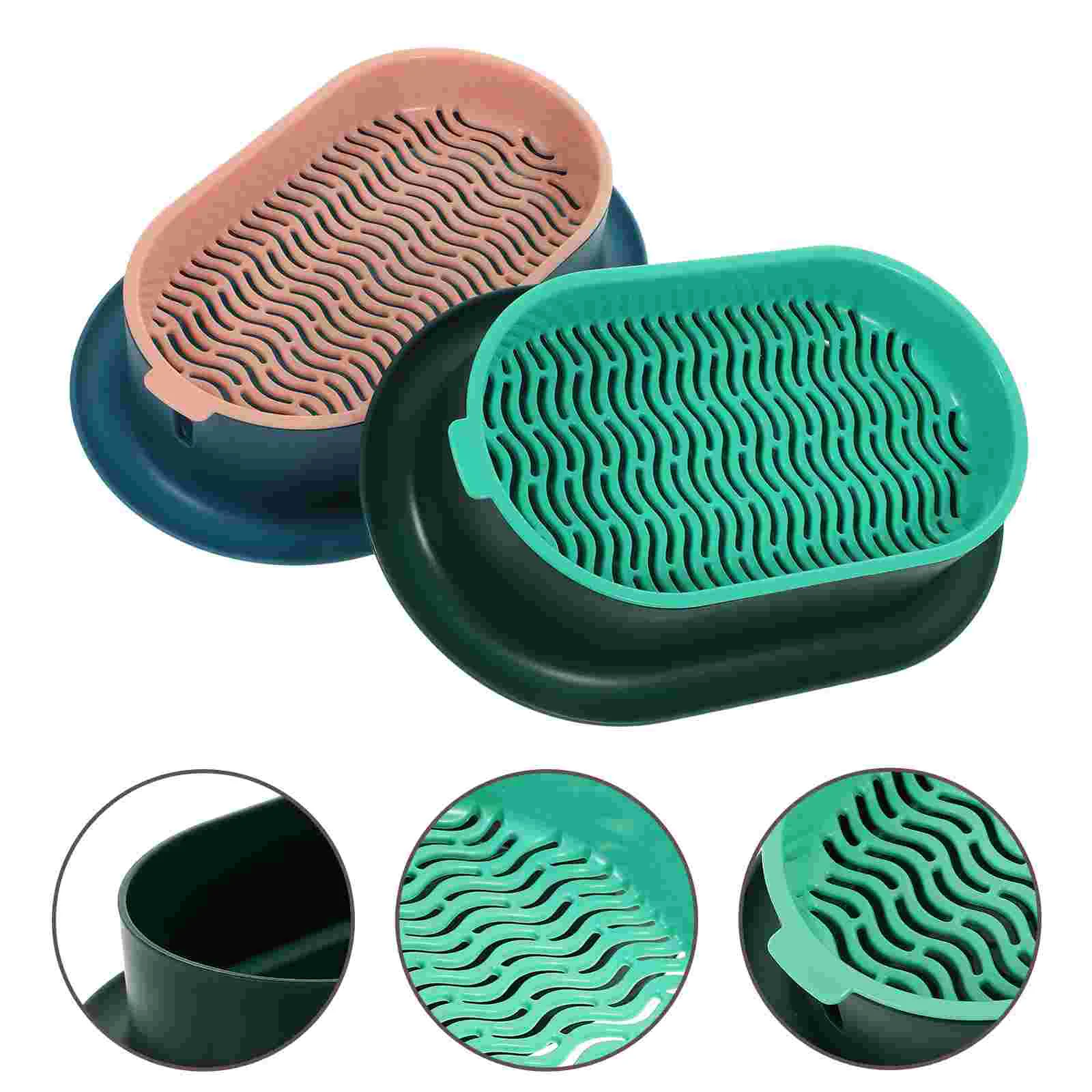 

2 Sets Plants Pots Practical Cat Grass Planter Household Flowerpot Creative Pet