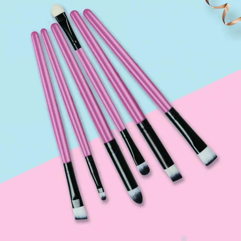

6PCS Makeup Brush Set Details Eyebrow Eyeliner Eyeshadow Makeup Brush Set Portable Makeup Tool