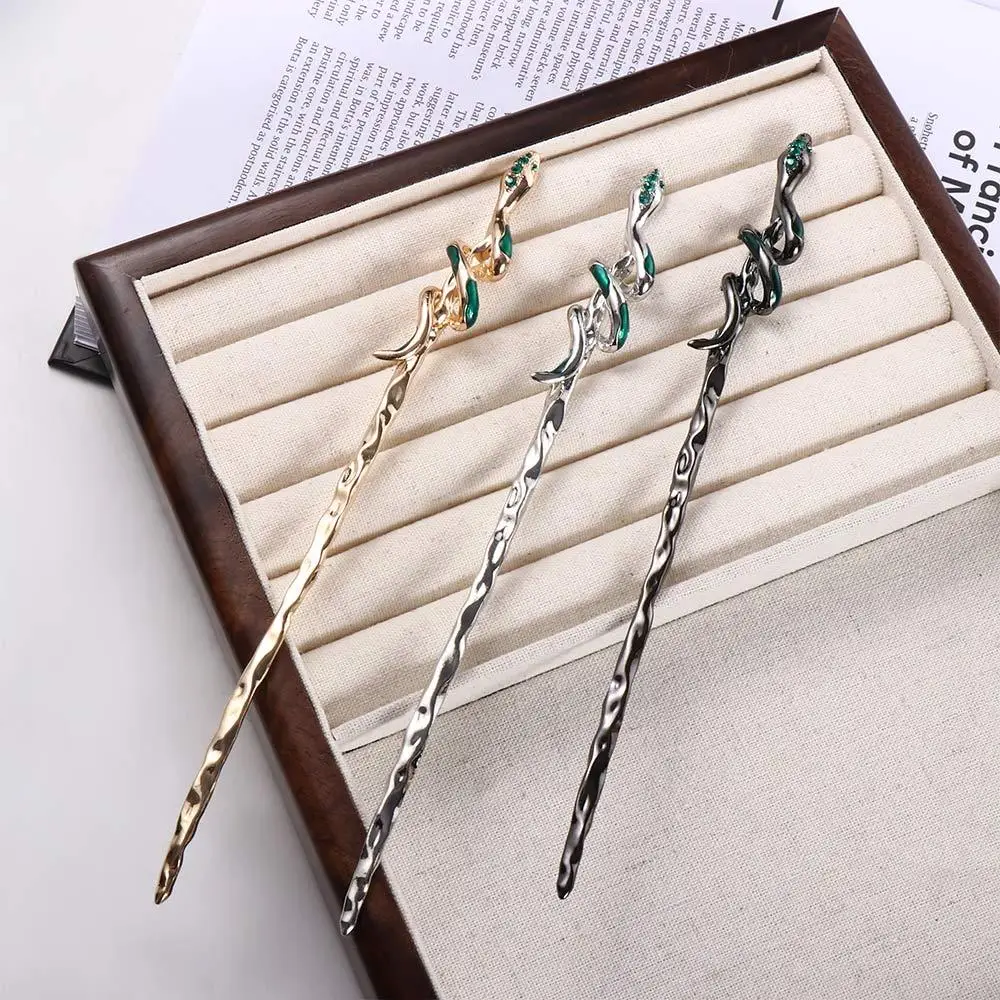 

Girl Hair Accessories Hairstyle Design Tool Ancient Style Hairpin Chinese Style Headwear Hanfu Hair Sticks Metal Snake Hairpin