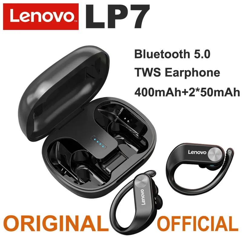 Наушники Lenovo LP7 Bluetooth беспроводные наушники-вкладыши игровые наушники с микрофоном над ушной чашей для ПК для мобильных телефонов Android IOS.