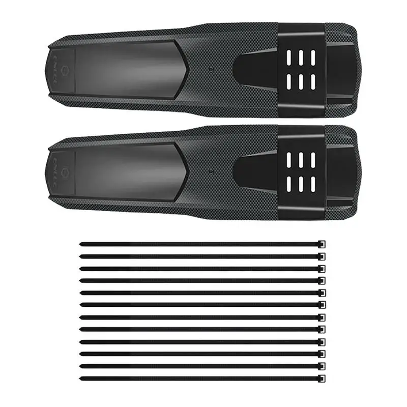

Bike Bicycle Mud Guard Carbon Fiber Bike Front And Rear Compatible Bicycle Mudguard With 12 Cable Ties