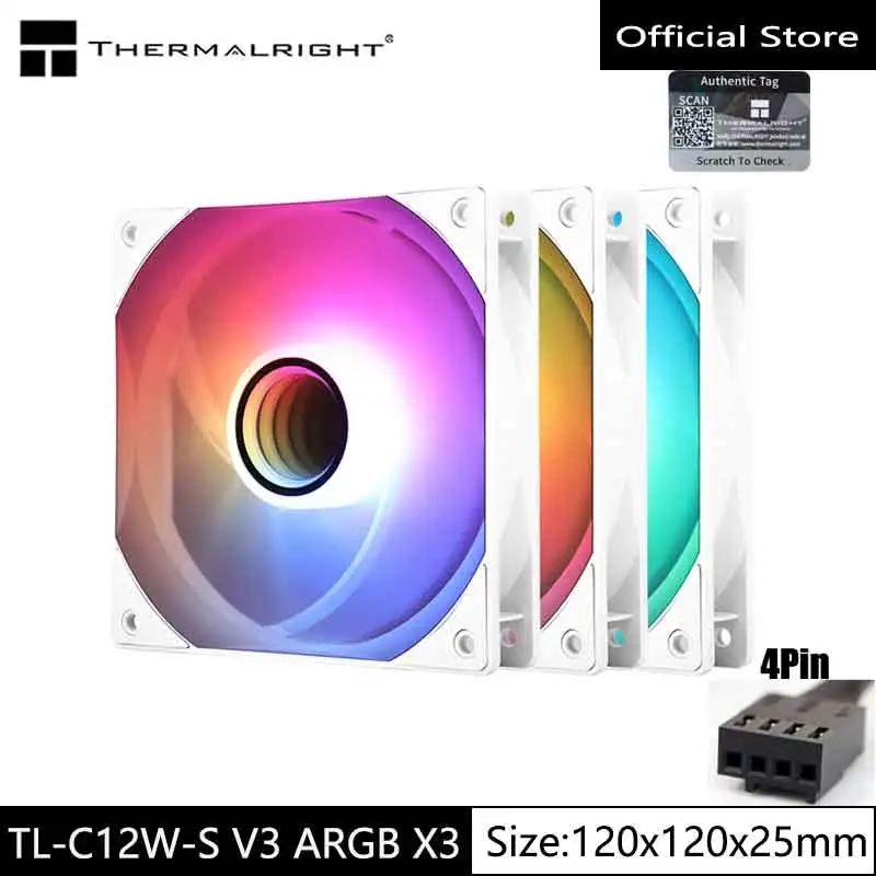 Thermalright TL-C12W-S V3 ARGB вентилятор для корпуса