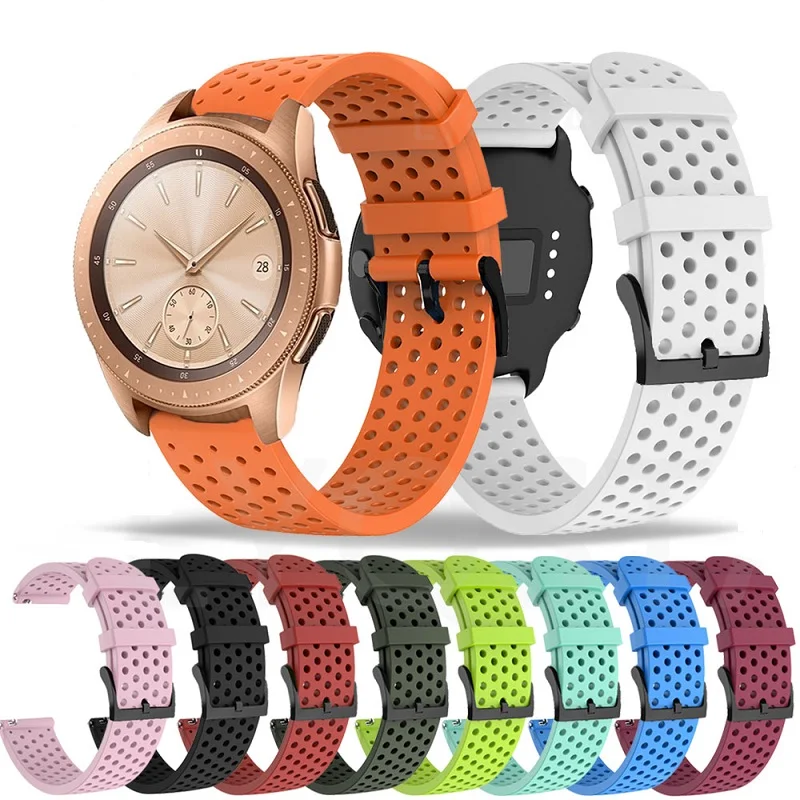 

20mm Strap Samsung Galaxy Watch 3 41mm Silicone Strap Samsung Galaxy Watch Active 1/2 Galaxy Watch 42mm Strap Replacement Strap