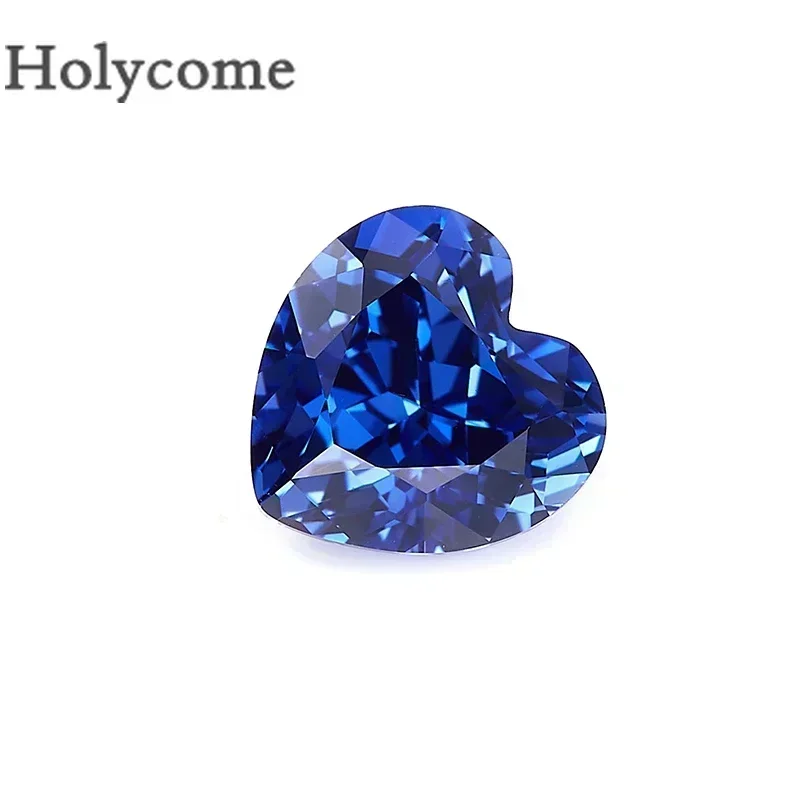 Holycome синий цвет [лабораторная выращенная сапфировая форма сердца] Оптовая