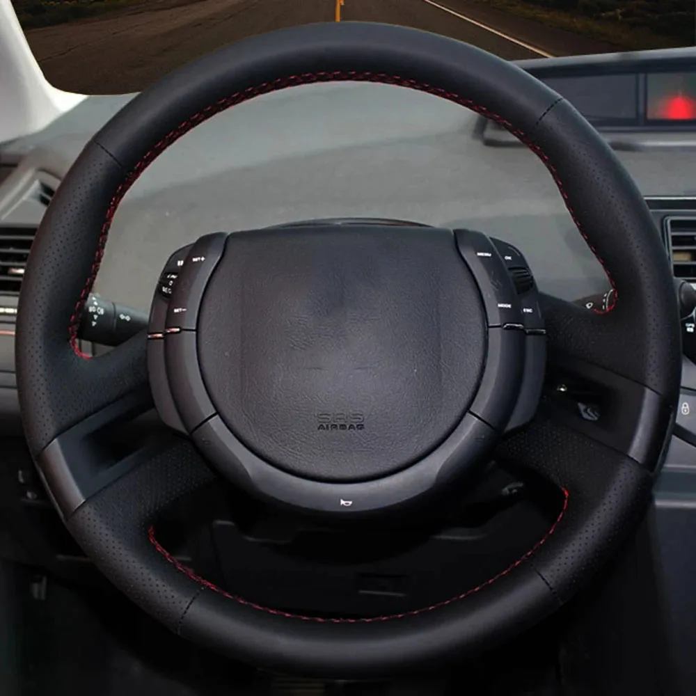 

Чехол на руль из искусственной кожи для Citroen C4 Picasso 2007 2008 2009 2010 2011 2012 2013