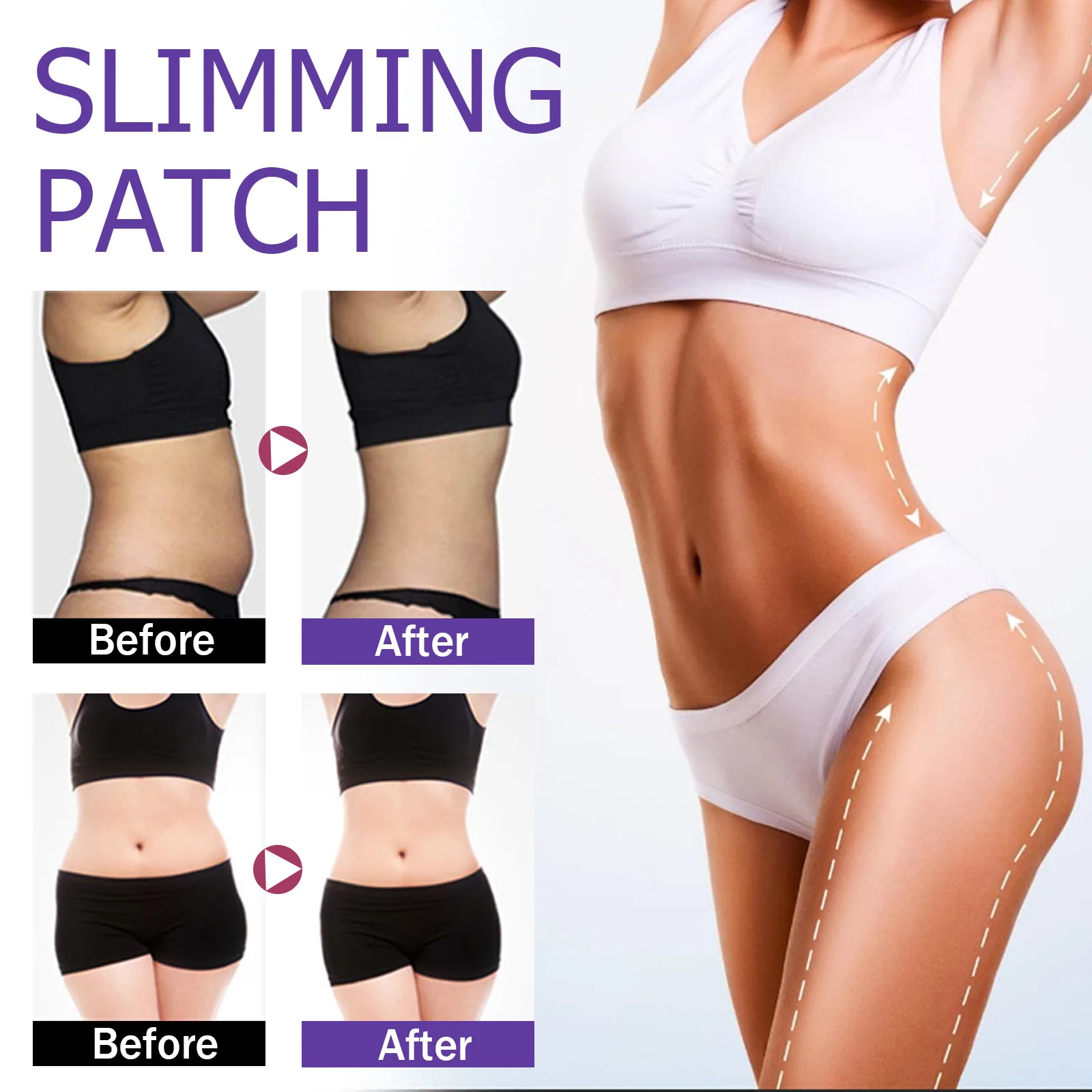 

30pcs slimming body contouring tight lazy slimming belly slimming arm thigh meat shaping belly button sticker