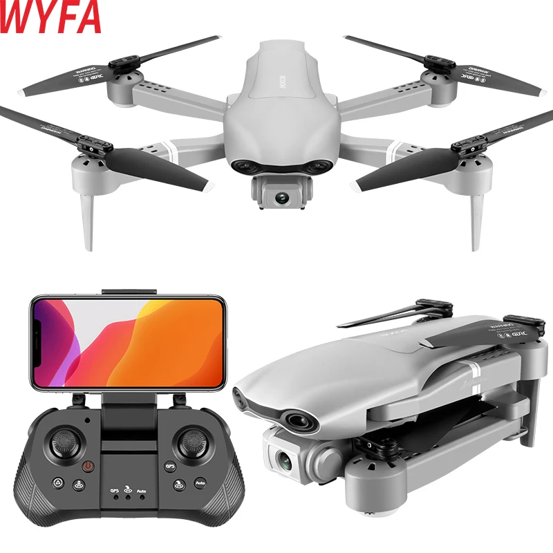 WYFA GPS 4K Портативный складной Дрон для аэрофотосъемки с двумя объективами