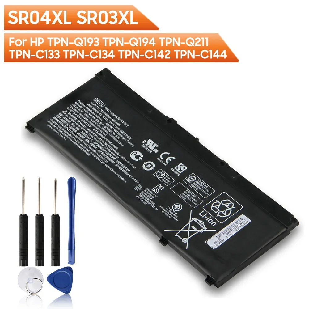 SR04XL SR03XL Сменный аккумулятор для HP 15-CE 15-CB15-DC 15-CX HSTNN-DB7W TPN-Q211 TPN-Q193TPN-C133 Omen 15