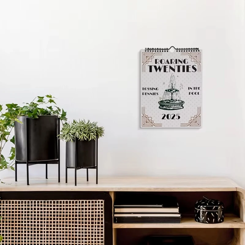 Настольный Календарь На 2025 Год С Плавающим Праздничным Декором 1920-х Годов В