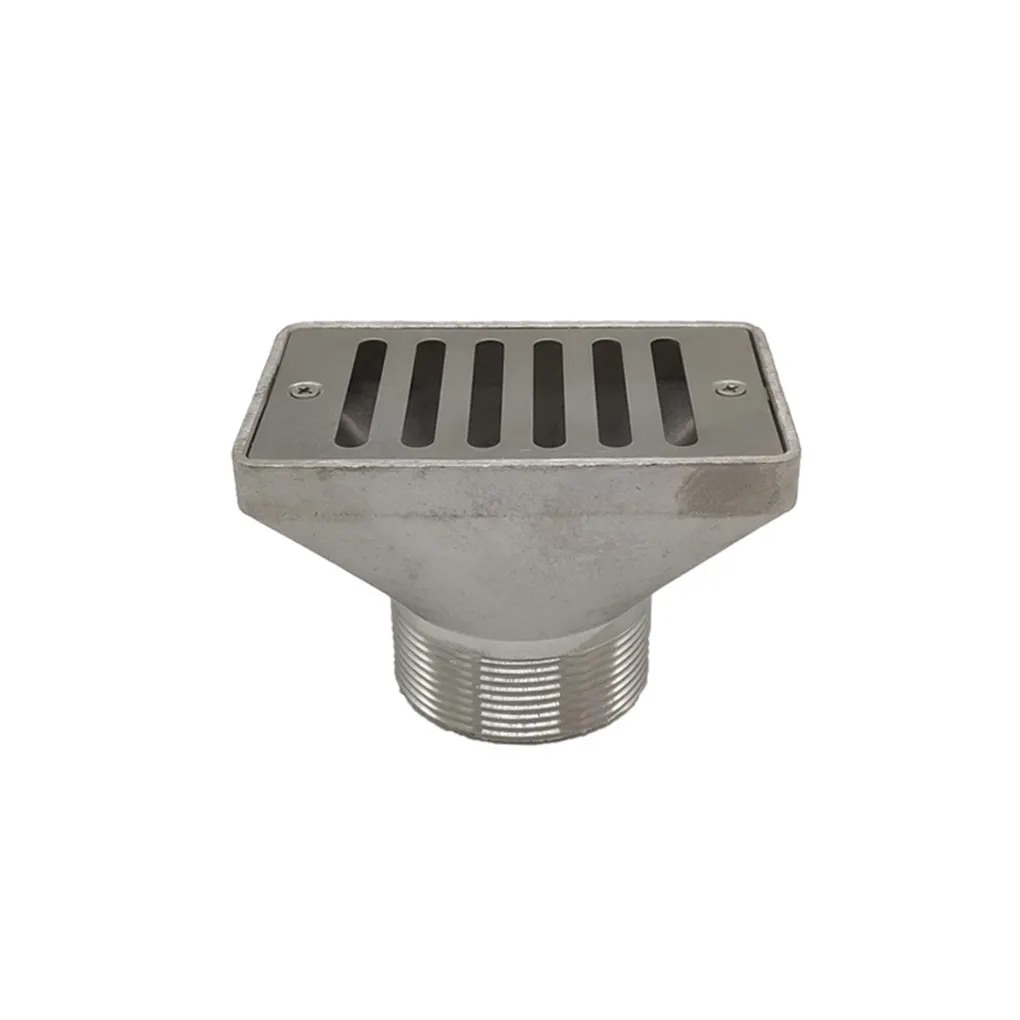 

Rectangle Floor Drain Stainless Steel Stable Drainage Cover Pool Wall Overflow Lightweight Filter Replacement Parts