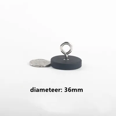 

1/5pcs D22 D36 D43 D66 D88 Factory Direct Rubber Wrap Hanging Ring Magnets Strong Magnetic Magnet Fixed Tent Not Hurt The Paint