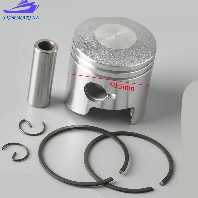 3B2-00004-0 поршень в сборе + 0 5 для подвесного двигателя Tohatsu 8-9 8 л.с. 50 мм 3B2-00004-1 3B2-00004