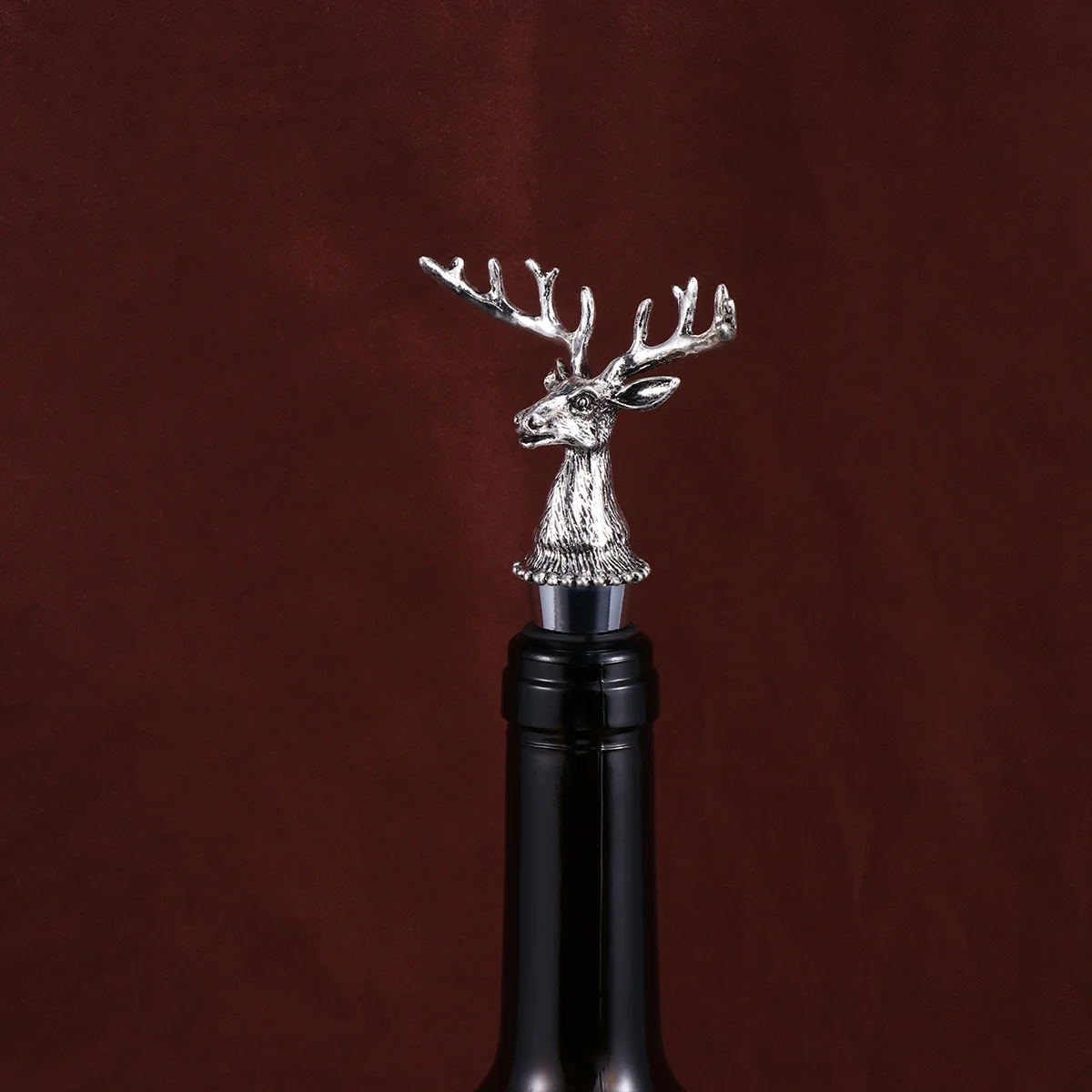 

Stopper Metal Bottle Animal Head Deer Cork Rubber Pourer Stoppers Plugfitting Spout Corks Elk Alloy Reindeer Capschampagne