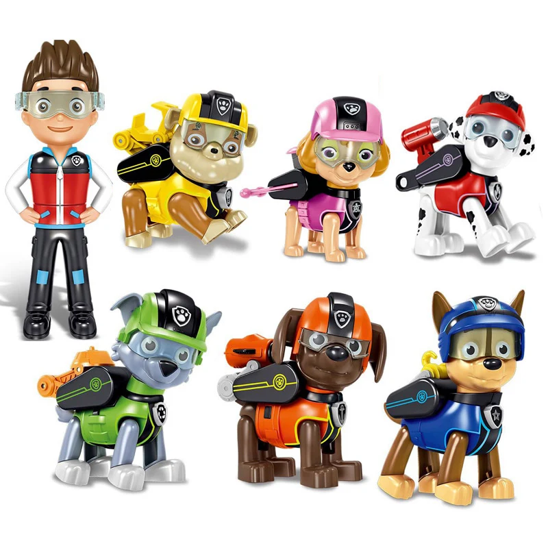 

Paw Patrol Toy Set Car Puppy Patrol Dog Patrulla Canina Action Figures Model Chase Ryder Pat Patrol Car Kids Birthday Toy Gifts