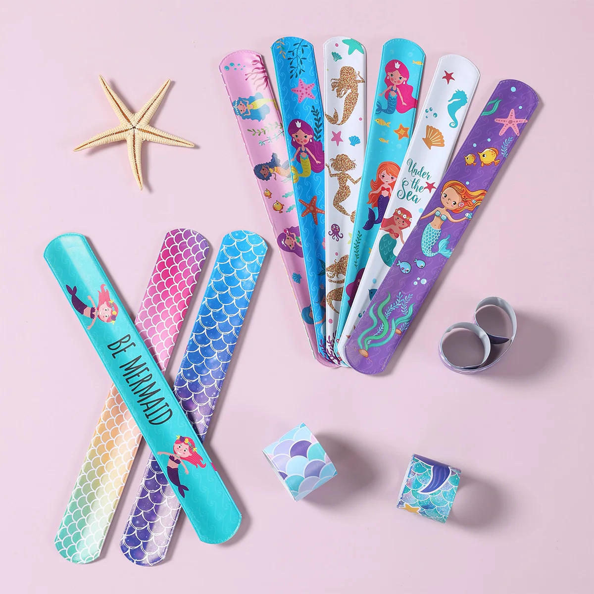 24 шт. набор браслетов с изображением русалки подарок для девочек под морем