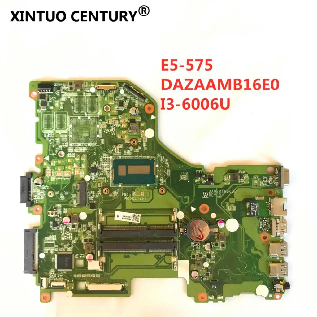

Материнская плата dazaamba 16e0 REV:E ZAA X32 для acer Aspire E5-574TG, E5-575 NBYQA11006, с 100%