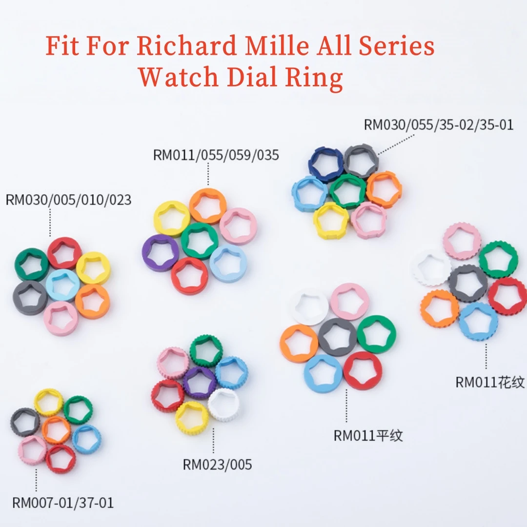 Фото Кольцо-коронка из каучука FKM для часов Richard Mille RM010 RM011 RM023 RM030 RM035 RM055 RM37-01 RM37-02 RM005 RM059, сменный безель №1