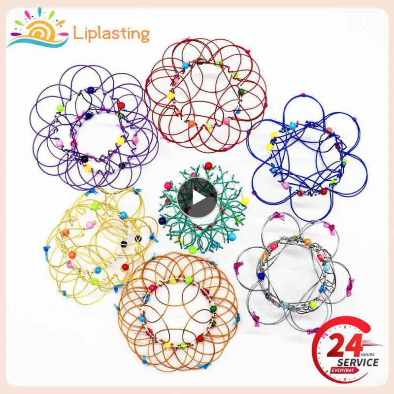 

Stress Relief Toys Variety Flower Basket Thirty-six Softened Steel Ring Fidget Toy Gift For Adult Kids Mandala Decompression Toy