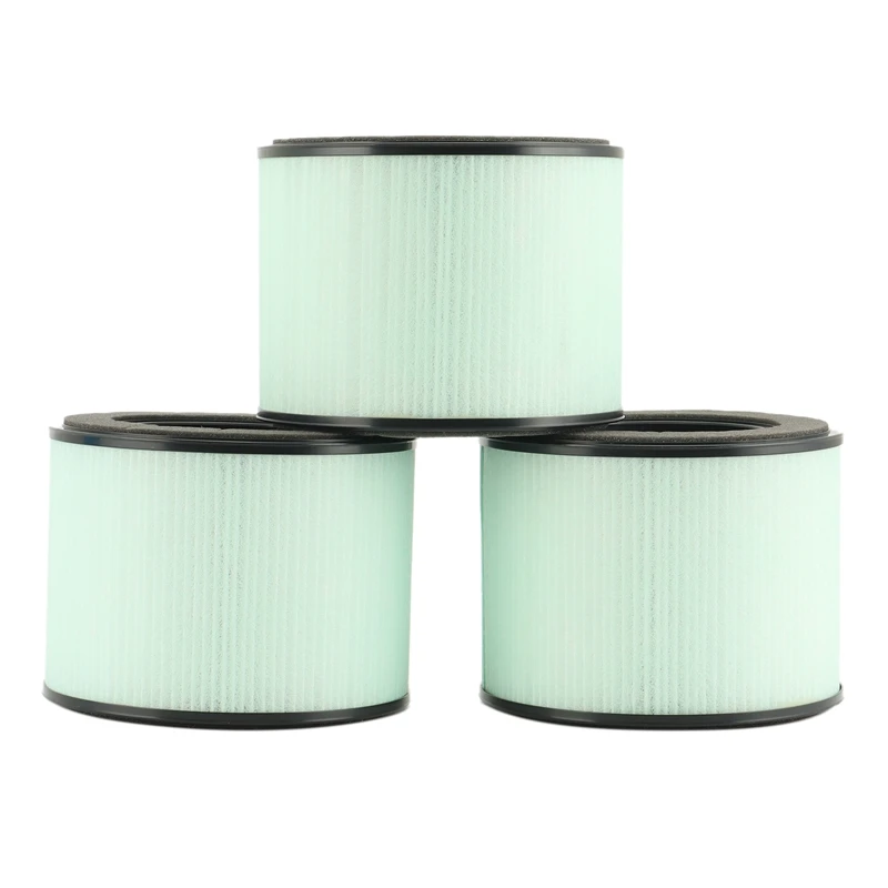 

BS-08 3-In-1 H13 Grade True HEPA Replacement Filter, Compatible With PARTU BS-08 HEPA Air Purifier, 3Pcs