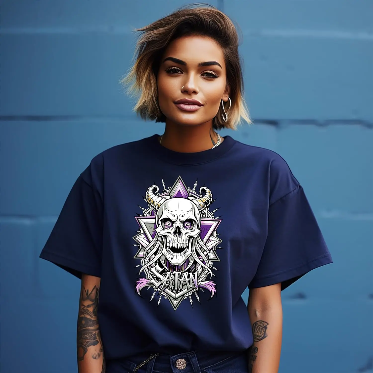 Футболка Gothic_56 с черепом и скрещенными костями — прикрепите свою темную сторону!