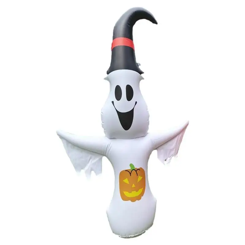 

Blow Up Ghost Pumpkin Cat Ghost Halloween Inflatables With LED Lights Horror Halloween Blow Up Yard Decoration PVC Inflatable