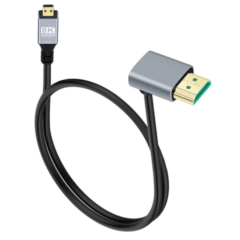 Микро HDMI-совместимый кабель 2,1 Micro HDMI-совместимый с HDMI-кабель для монитора камеры