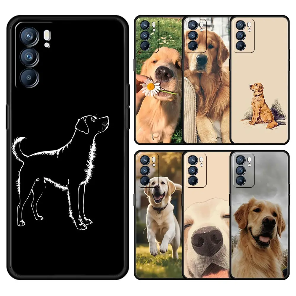 Фото Чехол для телефона Oppo Find X6 Pro X5 Reno7 Reno6 Pro 5G A54 A53 A52 A9 A15 A95 A17 A16 A74 A57 A31 Cover Labrador Retriever dog №1