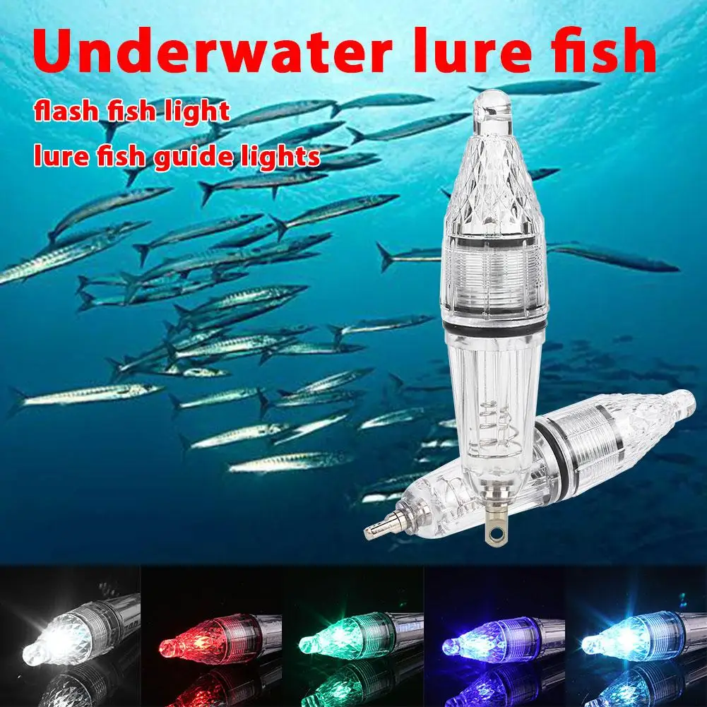 

12cm Lure Fish Light Waterproof Deep Drop Underwater Fish Attracting Lure Led Fishing Lamp For 300m Under Water