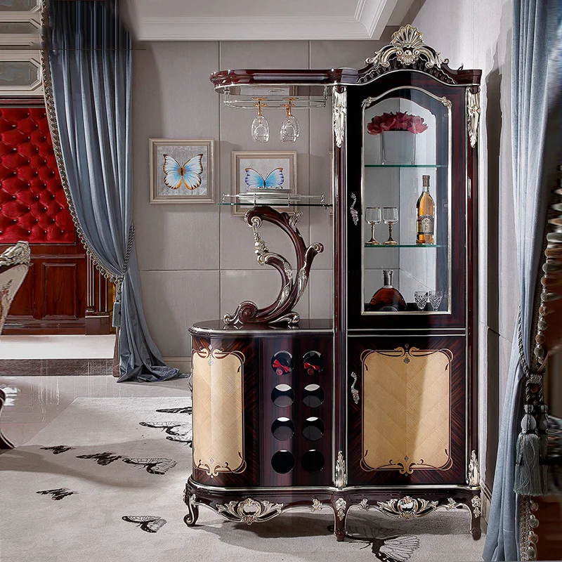 

Luxury European Style Living Room Furniture Large Family Neoclassical Decorative Cabinet Living Room Compartment Cabinet