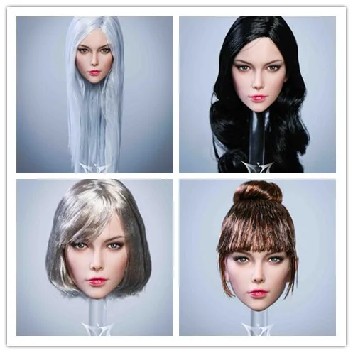 YMTOYS YMT050 1/6 женский солдат Милая посадка волос голова скульптура модель игрушка подходит 12 