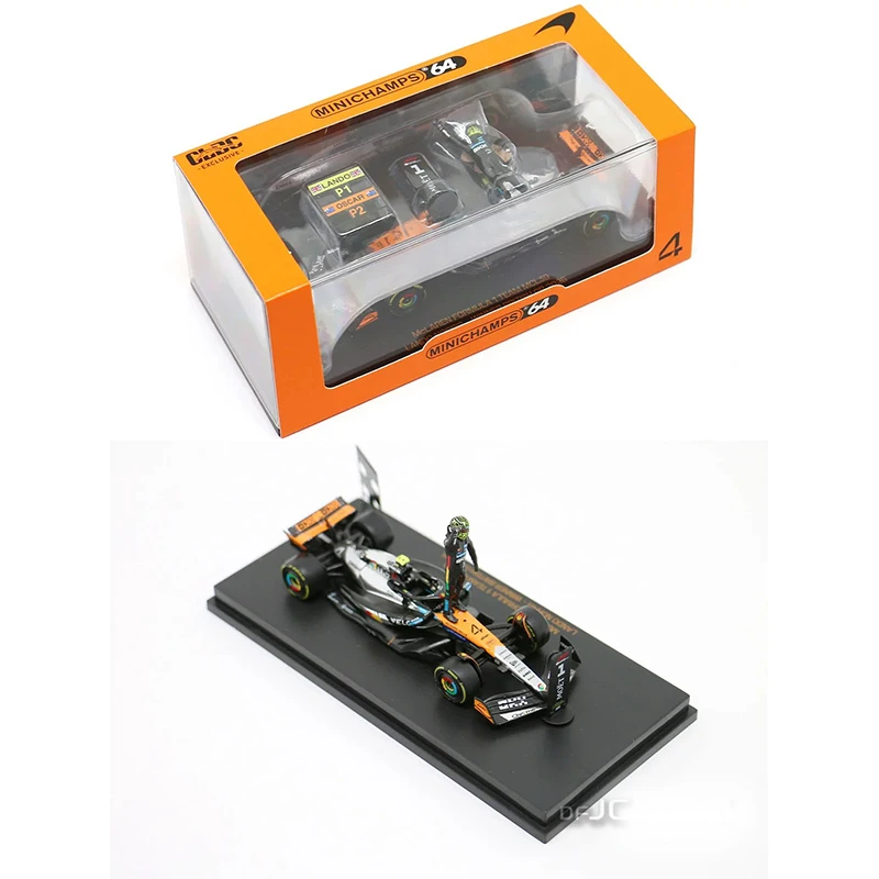Модель автомобиля Minichamps 164 McLaren MCL39, победитель Британского Гран-при 2025 года Ландо Норриса, хромированная ливеринг-покраска, болиды Формулы-1 с фигуркой пилота (art.: 3920dbae2f369) - 3920dbae2f369