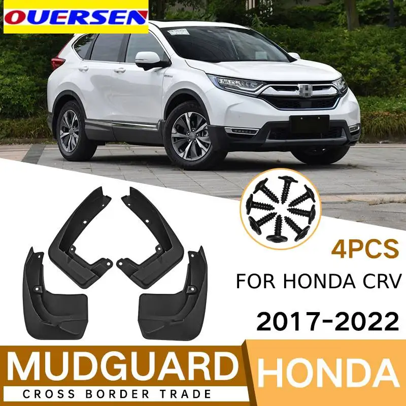 

OUERSEN 4Pcs Mud Flaps For Honda CRV 2017-2022 Mudflaps Splash Guards Mud Flap Front Rear Mudguards Fender2017-2022