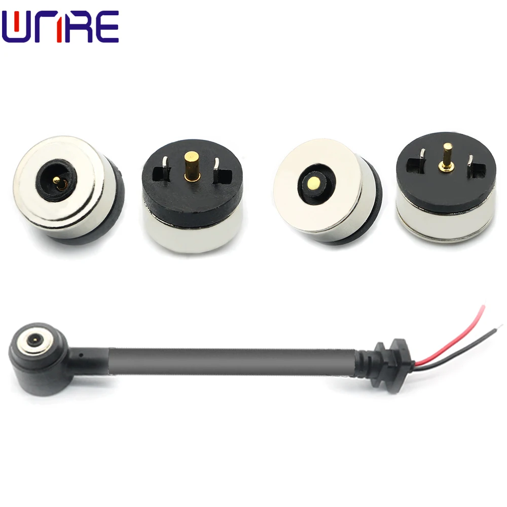 Магнитные разъемы cx-10 × 10 мм 2P женский и мужской Pogopin с сильной адсорбцией разъем