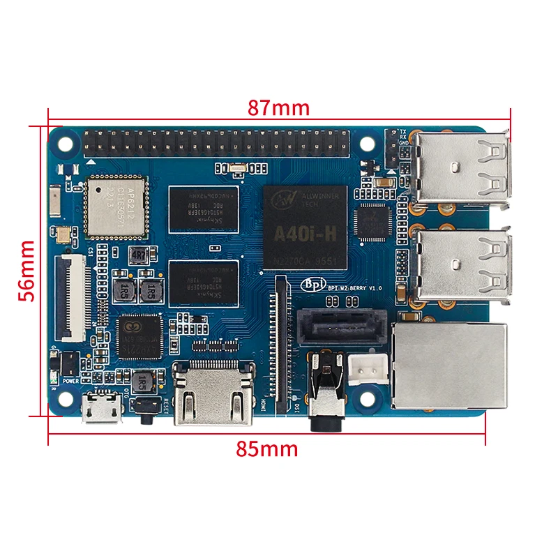 Четырехъядерный процессор Banana Pi BPI-M2 Berry Cortex A7 Allwinner A40i 1 Гб DDR Raspberry 3 MIPI DSI интерфейс