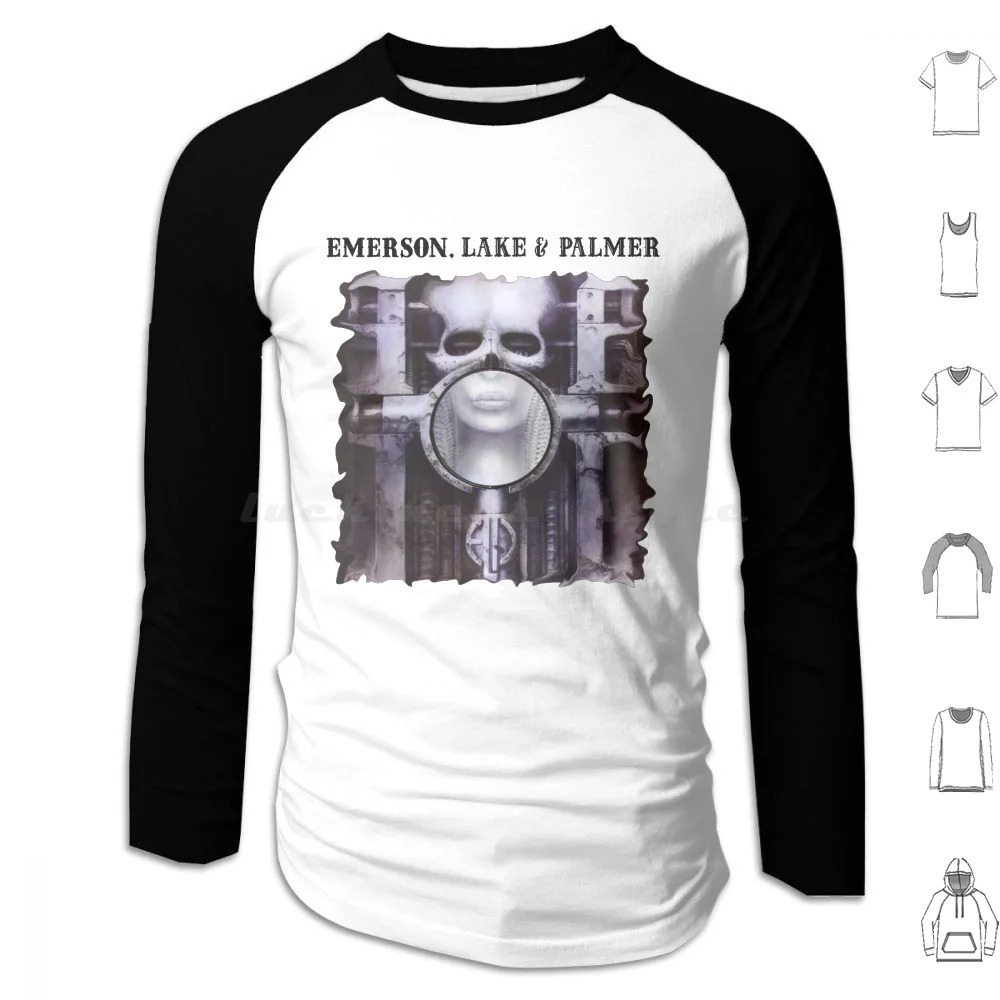 Толстовки с капюшоном Elp Brain Saad Surgery длинным рукавом Emerson Lake And Palmer