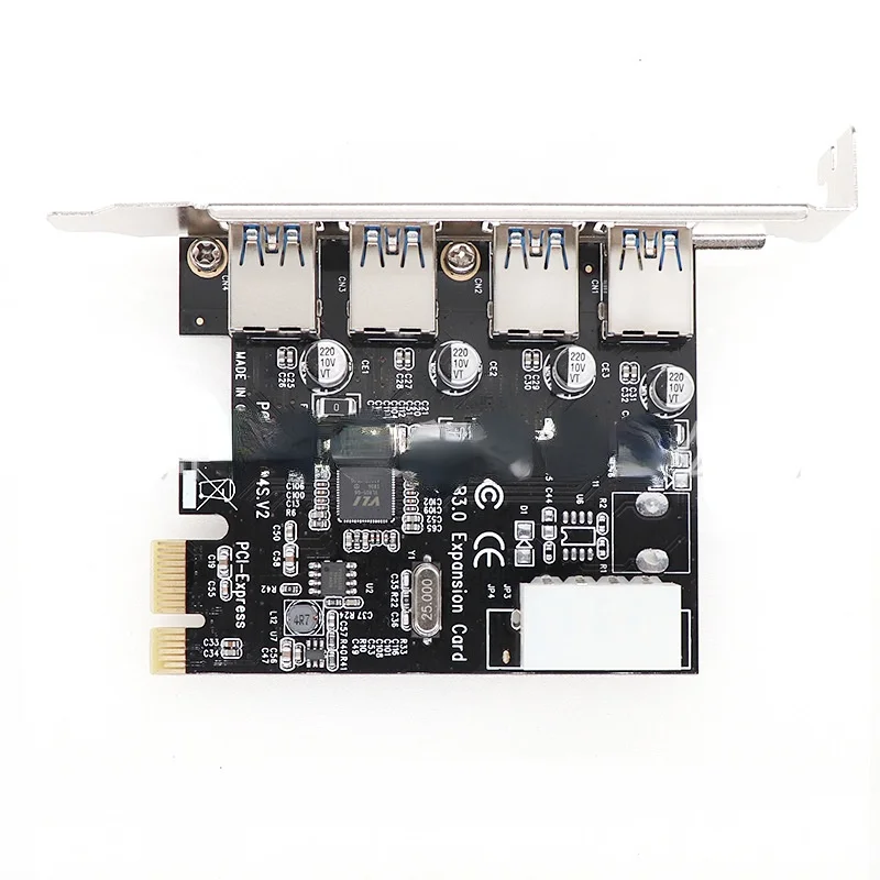 4 порта USB 3.0 PCI-e Плата расширения PCI Express PCIe 4-портовый контроллер E 1x | Компьютеры и