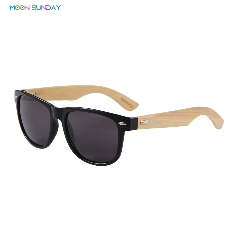 

Солнцезащитные очки MoonSunday для мужчин и женщин UV-400, Поляризационные солнечные аксессуары в стиле ретро, с деревянными дужками из бамбука, с рисовой поверхностью