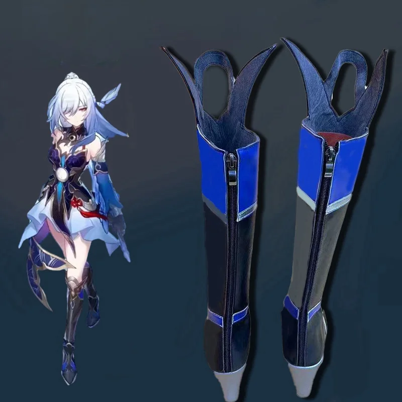 JingLiu Honkai Star Rail Косплей Jing Liu Обувь Игра Аниме Хэллоуин Рождественские сапоги