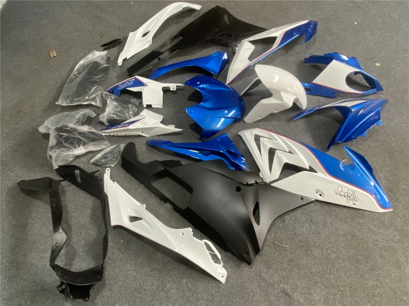 Комплект обтекателя мотоцикла для S1000RR 2015 2016 S1000 15 ✖ обтекатель синий белый