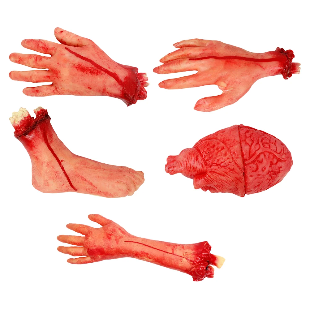 

5pcs Broken Hands Horror Halloween Decorations Limbs Decors Terror