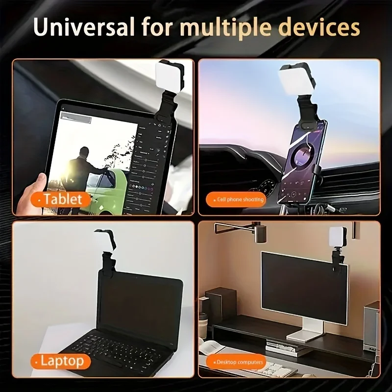 Портативный мини-штатив для селфи с аккумулятором 3 режима