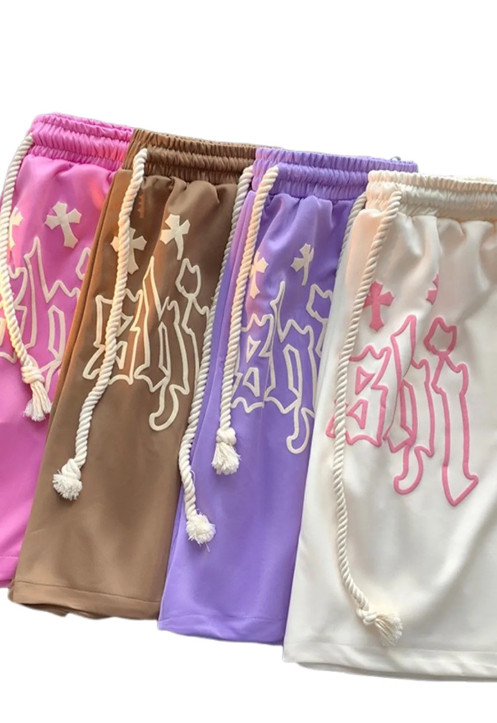 

Summer sports shorts men's INS High Street hip-hop letters foam basketball shorts Japanese casual