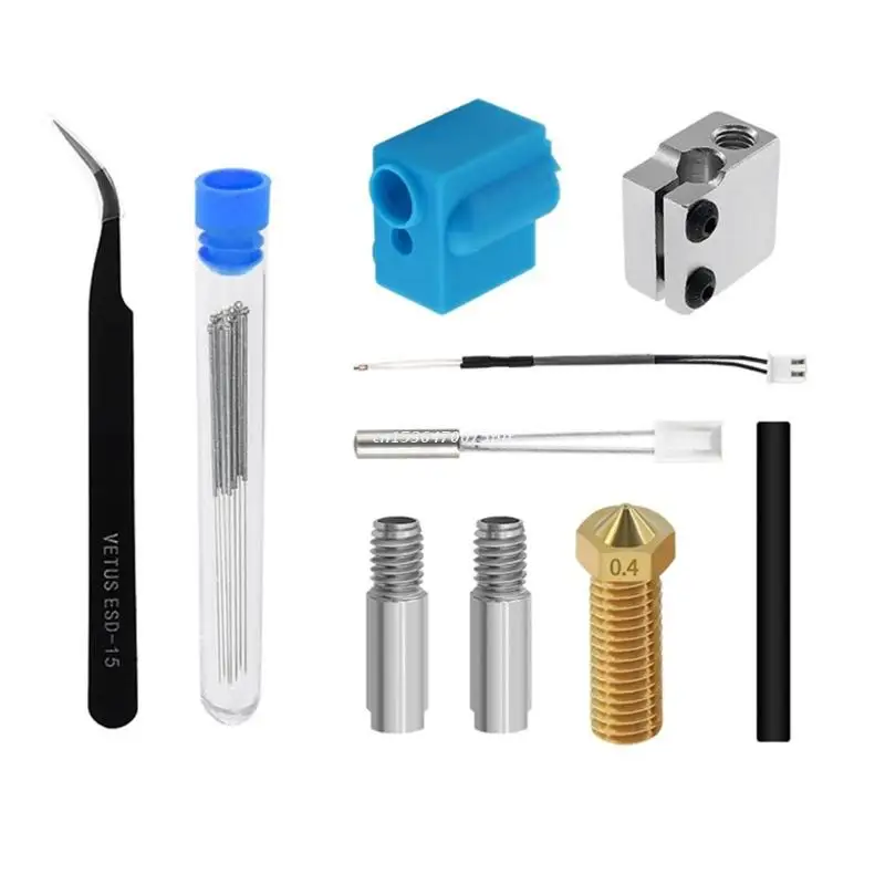 

Для 3D-принтера Artillery Sidewinder X1 Genius Nozzle Hotend силиконовый рукав термистор нагревательный стержень комплект нагревательных блоков Прямая поставк...