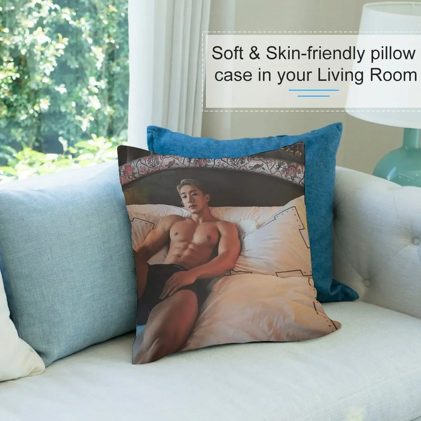 Сексуальная Wonho monsta x декоративная подушка рождественские наволочки диванные