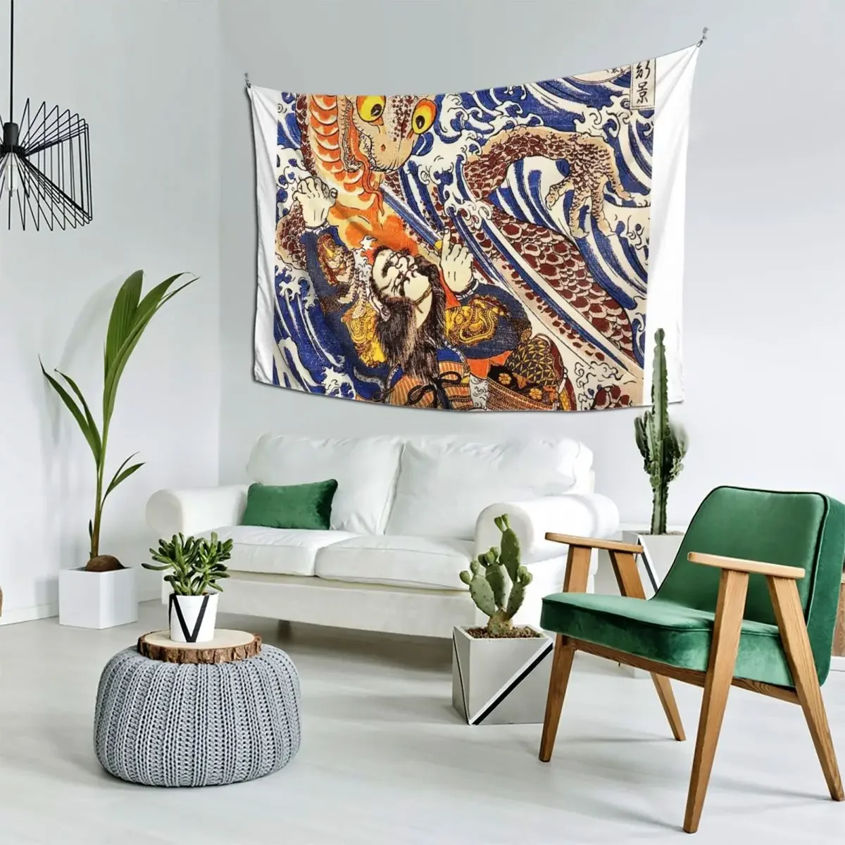 Утагава Кунийоши - Укиё-э гобелен художественная роспись декор комнаты в