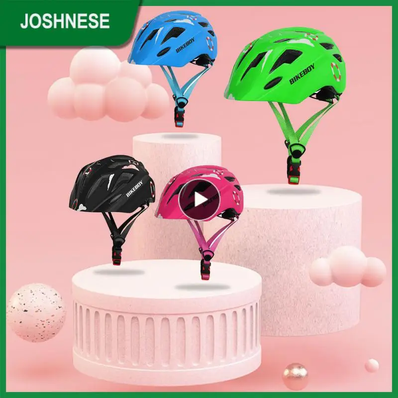 

Bikeboy Children Bike Helmet Kids Size Fit For 5~13 Years Pink Cycling Helmet Bicycle Safety Protection Sport Cap