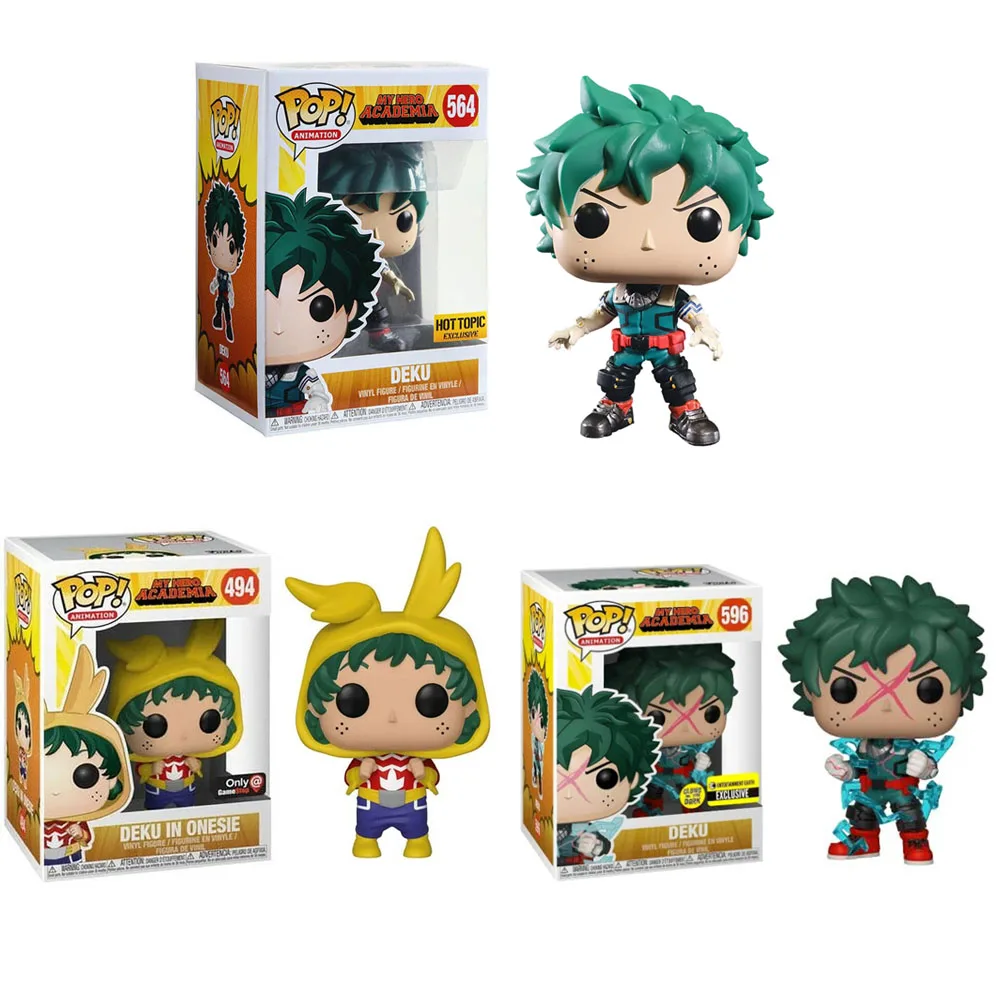 Funko Pop Deku #564 #596 in Onesie #494 анимация моя геройская Академия виниловая экшн-фигурка