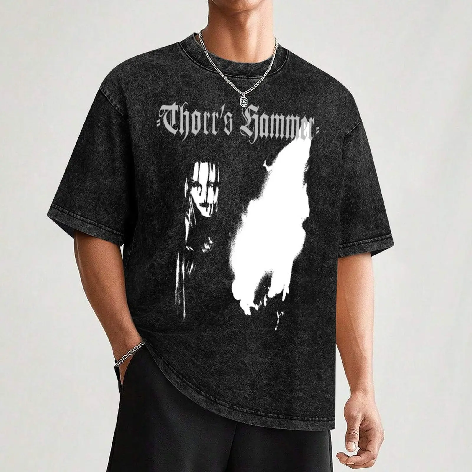 Thorrs Hammer Band - винтажная металлическая рубашка Doom футболка быстросохнущая