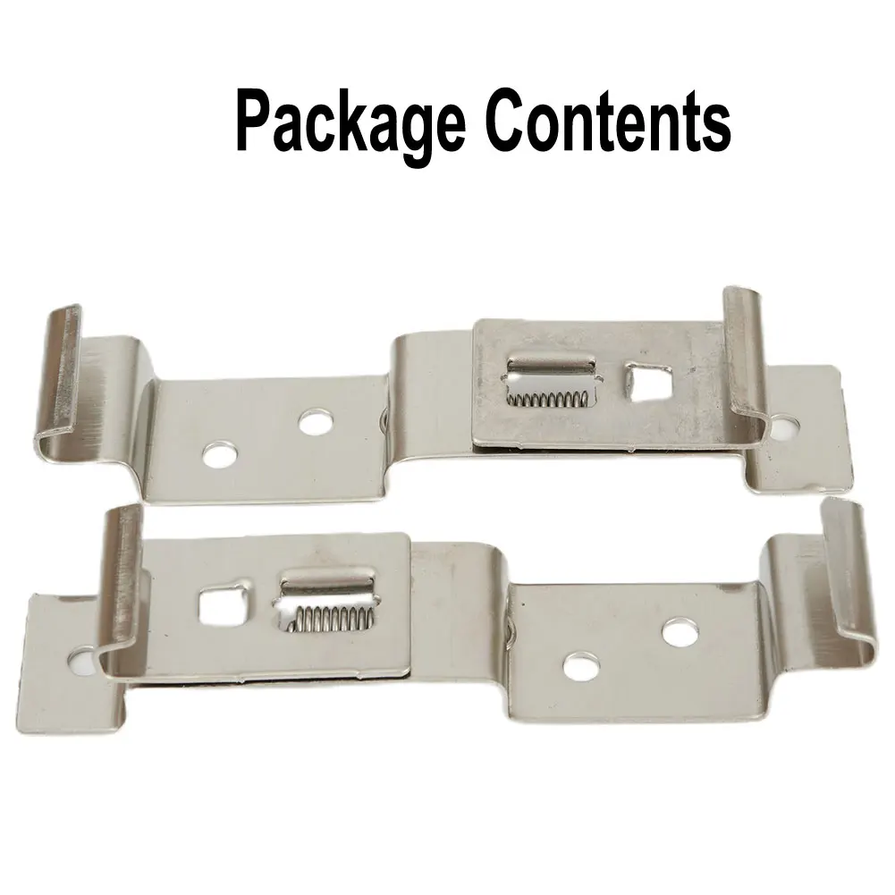 

Spring Holder Number Plate Clips Vehicle Accessories Anti-theft Bracket Frame Loaded Metal Parts Rectangle 2pcs Car